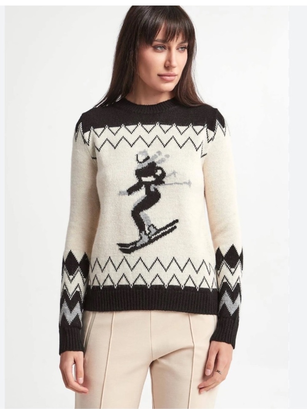 NWT WEEDWEND MAX MARA Taiga Ski-Motif sweater with a pattern - Picture 6 of 12